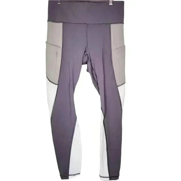 Athleta Colorblock Up For Anything Mesh 7/8 Leggings XS Sculptek - Picture 4 of 10